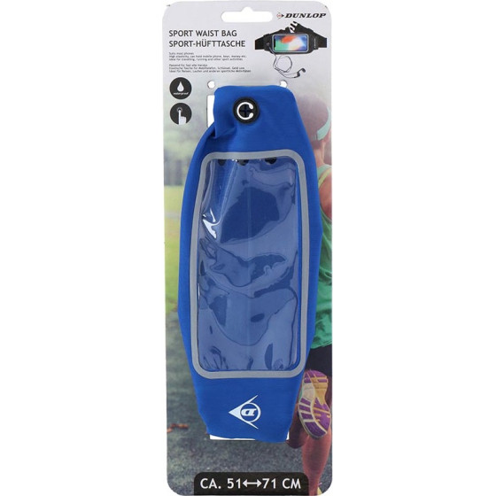 Dunlop - Sport Belt For Electronic Smartphone 51-71 Cm (Blue) - (8711252176130_BLUE)