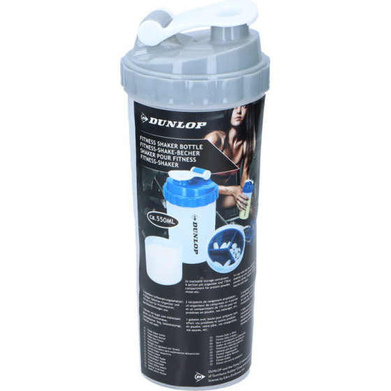 Dunlop - Sports Shaker Bottle With Convenient Closure 550 Ml - (8711252135847GRAY)