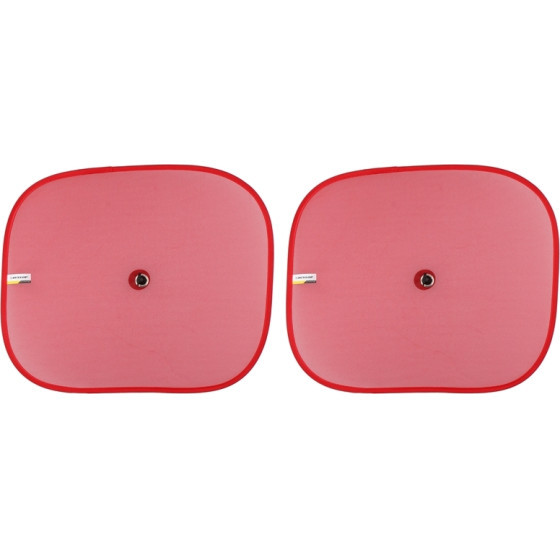 Dunlop - Sun Visor For Car Side Windows 36x44 Cm 2 Pcs (red) - (8711252164564RED)