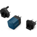 Energizer Ultimate - Multiplug Eu / Uk / Us Gan 20W Pd Mains Charger (Blue) - (A20MUBL)