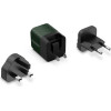 Energizer Ultimate - Multiplug Eu / Uk / Us Gan 20W Pd Mains Charger (Green) - (A20MUGR)