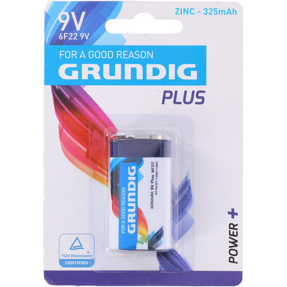 Grundig - Zinc Battery 6F22 9V 325mAh - (871125252566)