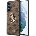 Guess 4G Big Metal Logo - Case For Samsung Galaxy S23 Ultra (Brown) - (GUHCS23L4GMGBR)