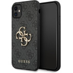 Guess 4G Big Metal Logo - Iphone 11 Case (Grey) - (GUHCN614GMGGR)