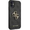 Guess 4G Big Metal Logo - Iphone 11 Case (Grey) - (GUHCN614GMGGR)