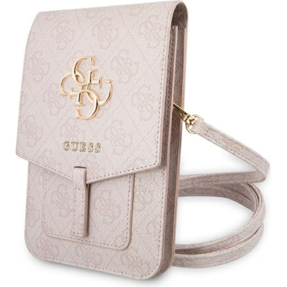 Guess 4G Big Metal Logo Phone Bag - Bag With a Smartphone Compartment (pink) - (GUWBG4GFPI)