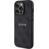 Guess 4G Collection Leather Metal Logo Magsafe - Case For Iphone 15 Pro Max (black) - (GUHMP15XG4GFRK)