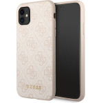 Guess 4G Metal Gold Logo - Case For Iphone 11 (pink) - (GUHCN61G4GFPI)