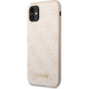 Guess 4G Metal Gold Logo - Case For Iphone 11 (pink) - (GUHCN61G4GFPI)
