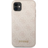 Guess 4G Metal Gold Logo - Case For Iphone 11 (pink) - (GUHCN61G4GFPI)