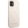 Guess 4G Metal Gold Logo - Case For Iphone 11 (pink) - (GUHCN61G4GFPI)