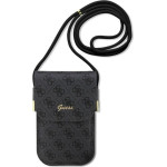 Guess 4G Metal Script Logo - Phone Crossbody Bag (black) - (GUOWBP4SNSK)