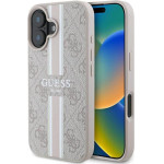 Guess 4G Printed Stripes Magsafe - Case Iphone 16 (pink) - (GUHMP16SP4RPSP)