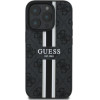 Guess 4G Printed Stripes Magsafe - Case Iphone 16 Pro Max (black) - (GUHMP16XP4RPSK)