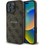 Guess 4G Ring Classic Logo Magsafe - Case Iphone 16 Pro Max (brown) - (GUHMP16XG4GFRW)