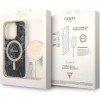 Guess Bundle Pack Magsafe Iml Marble - Set Of Case For Iphone 14 Pro Max + Magsafe Charger (Black/Gold) - (GUBPP14XHMEACSK)
