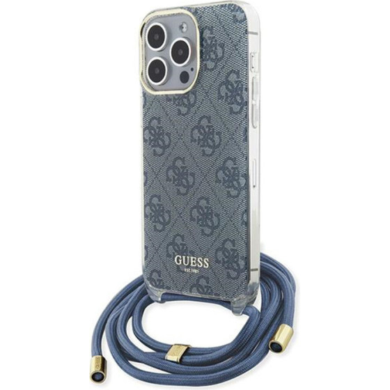 Guess Crossbody Cord 4G Print - Iphone 15 Pro Case (blue) - (GUHCP15LHC4SEB)