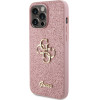 Guess Glitter Script Big 4G - Iphone 15 Pro Max Case (pink) - (GUHCP15XHG4SGP)
