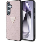 Guess Hot Stamp 4G Pattern Triangle Metal Logo - Case For Samsung Galaxy S25 (pink) - (GUHCS25SPGP4STRP)