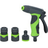 Kinzo - Garden Watering kit, Spray Gun With Flow Regulation Plus 1/2 ''Couplings (4 pcs.) - (8711252121543)
