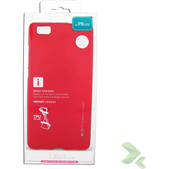 Mercury I-Jelly - Case For Huawei P8 Lite (Red) - (6595)