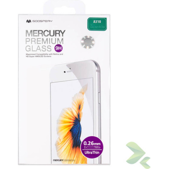 Mercury Premium Glass - Tempered Glass Screen Protector 9H For Samsung Galaxy A3 (2016) - (7325)