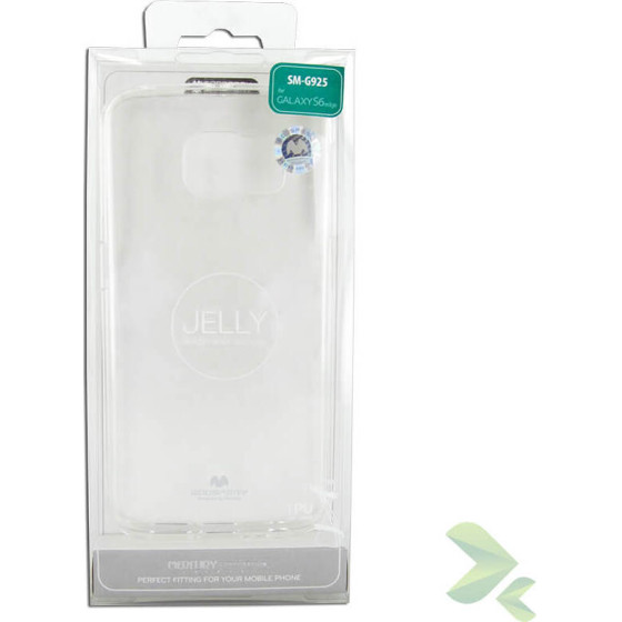 Mercury Transparent Jelly - Case For Samsung Galaxy S6 Edge (Clear) - (8026)
