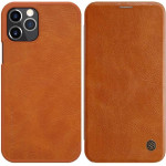 Nillkin Qin Leather Case - Case For Apple Iphone 12 Pro Max (Brown) - (IP67-01675)