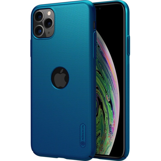 Nillkin Super Frosted Shield - Case For Apple Iphone 11 Pro Max z Wycieciem Na Logo (Peacock Blue) - (IP65-86606)