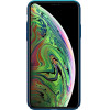Nillkin Super Frosted Shield - Case For Apple Iphone 11 Pro Max z Wycieciem Na Logo (Peacock Blue) - (IP65-86606)