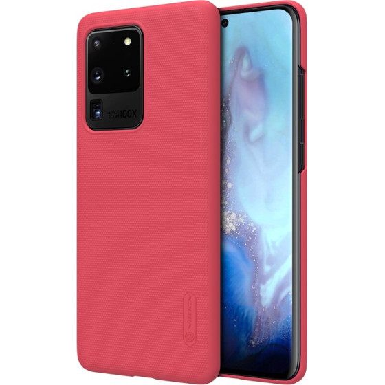 Nillkin Super Frosted Shield - Case For Samsung Galaxy S20 Ultra (Bright Red) - (S20U-95417)