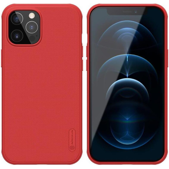 Nillkin Super Frosted Shield Pro - Case For Apple Iphone 12 Pro Max (Red) - (IP67-05918)