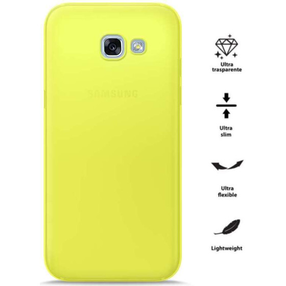 Puro 0.3 Nude - Case For Samsung Galaxy A3 (2017) (Fluo Yellow) - (SGGA31703NUDEYEL)