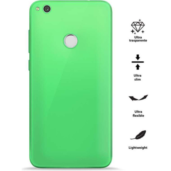 Puro 0.3 Nude - Case Huawei P8 Lite (2017) / Honor 8 Lite (Fluo Green) - (HWP8LITE1703NUDEGRN)