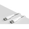 Puro Fabric - Heavy Duty Braided USB-C To USB-C Cable 1.2m (white) - (PUCUSBCUSBCFABK4WHI)