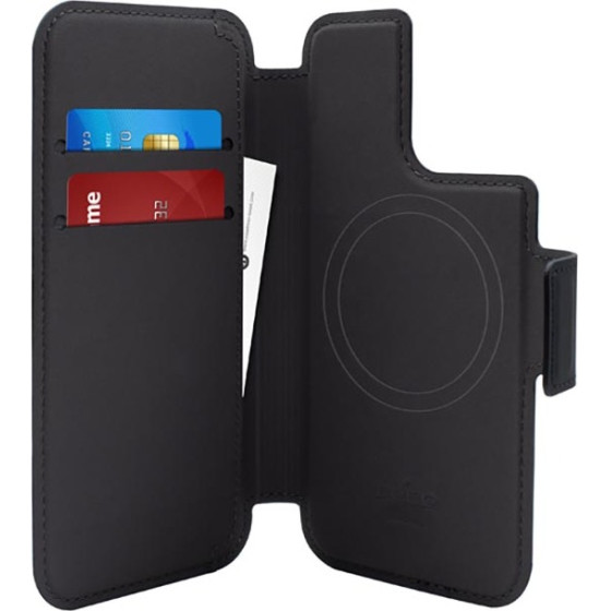 Puro Folio Magsafe Case - Case 2in1 For Iphone 14 Pro / 13 Pro (Black) - (PUIP61PMAGFOLIOBLK)