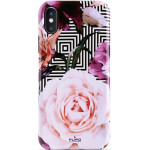 Puro Glam Geo Flowers - Case For Iphone Xs Max (Pink Peonies) - (IPCX65GEOFLO2BLK)