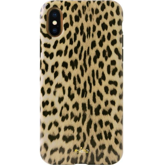 Puro Glam Leopard Cover - Case For Iphone Xs / X (Leo 1) - (IPCXCLEO1BLK)