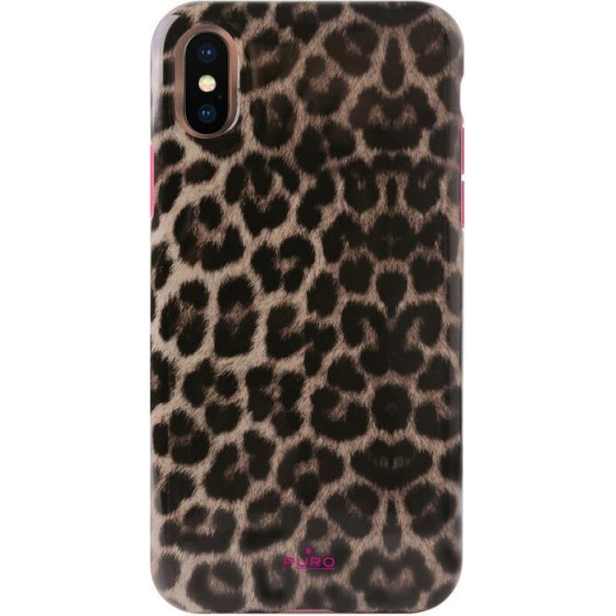 Puro Glam Leopard Cover - Case For Iphone Xs / X (Leo 2) - (IPCXCLEO2PNK)