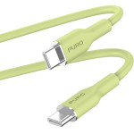 Puro Icon Soft Cable - Kabel USB-C Do USB-C 1,5 m (Matcha Green) - (PUUSBCUSBCICONLGRN)