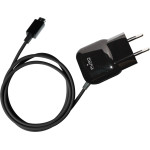 Puro Mini Travel Charger - Portable Wall Charger With Micro Usb Cable (Black) - (MTCMICROBLK)
