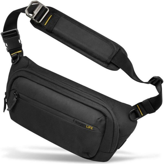 Spigen KD410 Sling Bag Klasden - Phone Bag / Crossbody Pouch (Black) - (AFA07482)