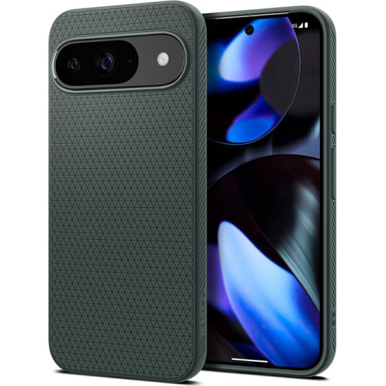Spigen Liquid Air - Case For Google Pixel 9 / 9 Pro (Abyss Green) - (ACS07683)
