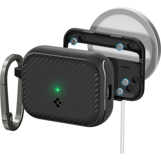 Spigen Mag Armor Magsafe - Case For Apple Airpods Pro 1 / 2 (Black) - (ACS05484)