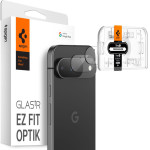 Spigen Optik.Tr Ez Fit Camera Lens Protector 2-Pack - Lens Protection Glass For Google Pixel 9 (2 pcs) (Transparent) - (AGL08443)
