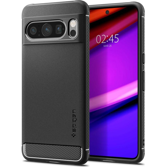 Spigen Rugged Armor - Case For Google Pixel 8 Pro (Black) - (ACS06314)
