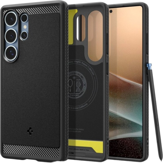 Spigen Rugged Armor Mag Magsafe - Case For Samsung Galaxy S25 Ultra (Matte Black) - (ACS08951)