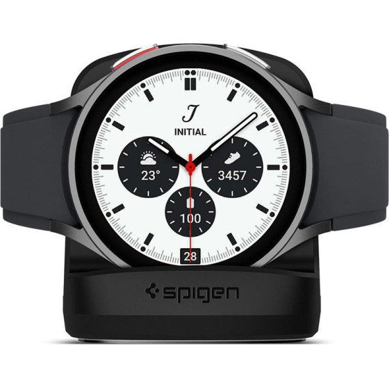Spigen S353 Night Stand - Charging Stand For Samsung Galaxy Watch 5 / 5 Pro / 6 (Black) - (AMP05302)