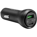 Spigen Steadiboost F31QC - USB-C 27W Pd & USB-A 18W QC3.0 Car Charger (Black) - (000CP25597)