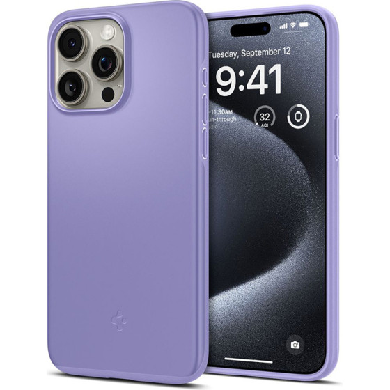 Spigen Thin Fit - Case For Iphone 15 Pro (Purple) - (ACS06692)